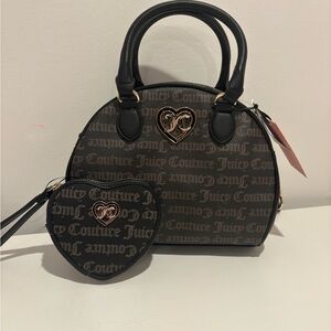 Juicy Couture Flawless Dome Satchel with Matching Heart Shaped Wallet